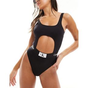 4883322 Calvin Klein CK 96 cut-out swimsuit in black 96127417