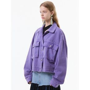 UP-356 포켓 다잉자켓 _ POCKET DYEING JACKET_PURPLE