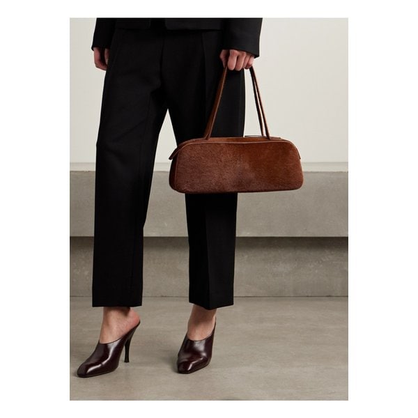 케이트 시모나 가죽 트리밍 카프 헤어 숄더 백 브릭 46376663162859127