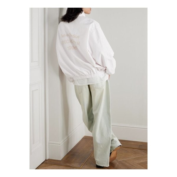 올란디오스 로고 자수 코튼 나일론 블렌드 봄버 재킷 46376663162875559