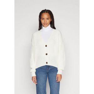 이스퀘어 4346979 Vero Moda V-NECK CUFF - Cardigan cloud dancer