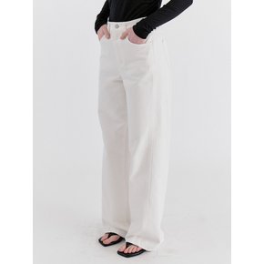 Shape Curved Cotton pants - Ivory