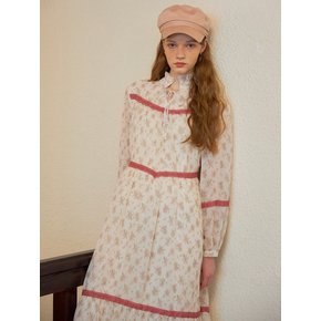 Chiffon Lace Long Dress_ Ivory