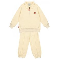 BK4HST06YL [SET] Yellow BB Heart Collar Jogger