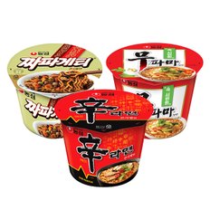 농심 큰컵 12컵 (무파마4컵+짜파게티4컵+신라면4컵)