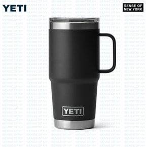 [해외] YETI 예티 20 온즈 트레블 머그 텀블러 블랙 (손잡이O)