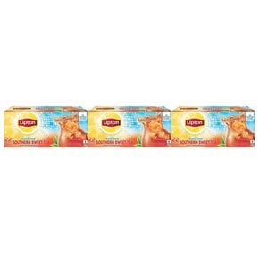 [해외직구]립톤 아이스티 스위트티 티백 4g 22입 3팩/ Lipton Iced Tea Bags southern Sweet 3.2oz