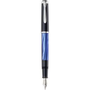 미국 펠리칸 만년필 Pelikan Classic M205 Piston Fill Fountain Pen Blue Marble Extra Fine Ni