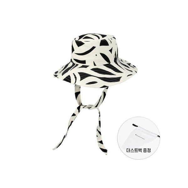 HAT51925 BKCO 말리부 프린트 블랙 코코넛 버킷햇