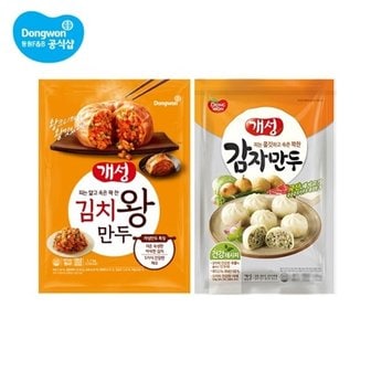 동원에프앤비 개성 김치왕만두 2.1kg + 개성 감자만두 2.2kg