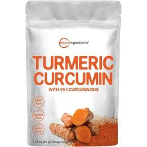 마이크로 인그레디언트 터메릭 커큐민 파우더 Micro Ingredients Turmeric Curcumin 50g