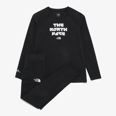 노스페이스 [노스페이스키즈 공식] NT7TR21S 키즈 서프사이드 긴팔 세트_BLACK