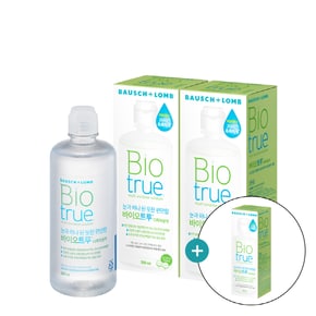 바이오트루 300ml 2개+120ml 1개 (유통기한 27.03.31) / 소프트 렌즈 세척액