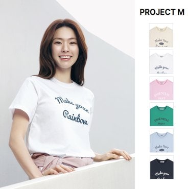 프로젝트엠 여성 PRJCT 아이스쿨 소로나 빅그래픽 티셔츠 EYF2TR2753