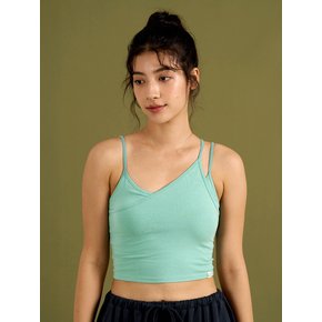 Maha Mudra Crop Tank (Evergreen)