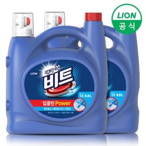 비트 딥클린파워 액체세제(일반/드럼 겸용) 6L용기 2개