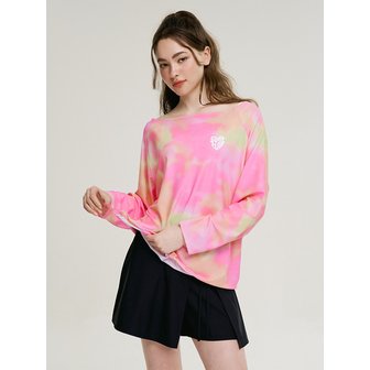 레이지비 [SET] 코튼캔디 스트링 여성 롱 슬리브 + 랩스커트 핑크