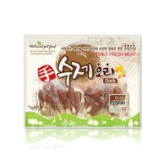  강아지껌 개뼈 수제 오리다리 400g 애완견 간식사료