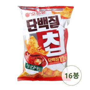 오리온 단백질칩 칠리살사맛 과자 스낵 60g x 16개