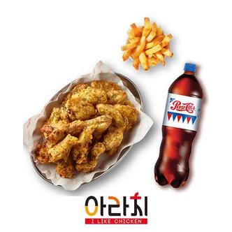 아라치 아라치치킨 애간장(윙봉) + 감자튀김(200g) + 음료 1.25L(정상가28300원, 4%할인)