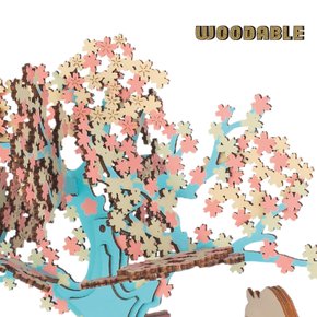 우더블 벚꽃나무아래-3D퍼즐 오르골(MUB09)