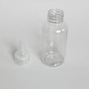 50ml 뾰족 이중 뚜껑 공병 화장품 샴푸 소분