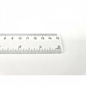 플라스틱 투명 쇠자 자 15cm 눈금자 철자