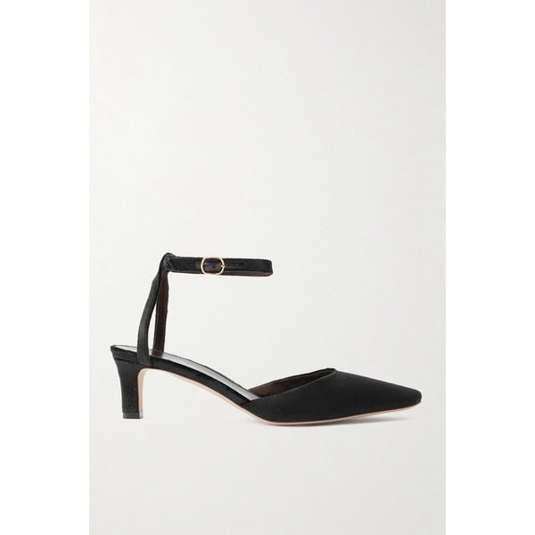 칼라 벨벳 앵클 스트랩 펌프스 46376663162895523