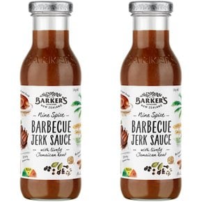 바커스 9가지 향신료 바베큐 저크 소스 Barker`s Nine Spice Barbecue Jerk Sauce 330g 2개