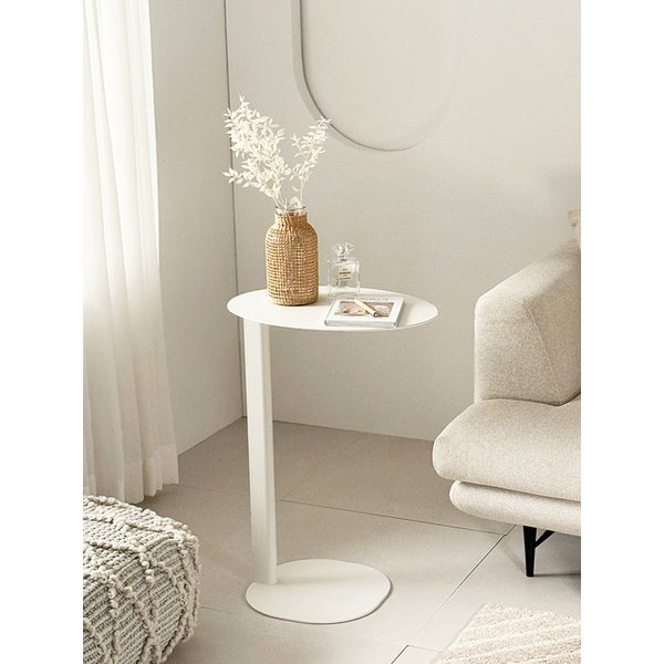 로바 사이드테이블 오벌형 티테이블 쇼파테이블 철제