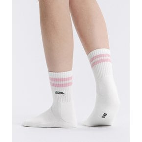 N265ASO040 스트라이프 미들 삭스 PINK 5839522