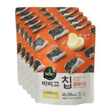 CJ 제일제당 비비고칩 포테이토 40g x 5개 / 김스낵 감자스낵