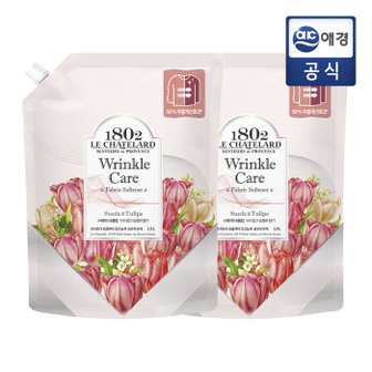 르샤트라1802 르샤트라 링클케어 섬유유연제 리필 1.5L x 2개 (튤립)