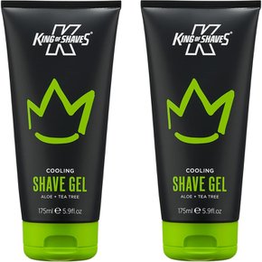 King of Shaves 킹 오브 쉐이브 쿨링 쉐이빙 젤 175ml 2개