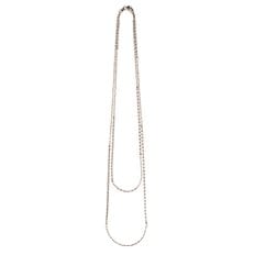 피아토 화이트 네클리스 100cm, Piatto White Necklace 100cm, 14k White gold