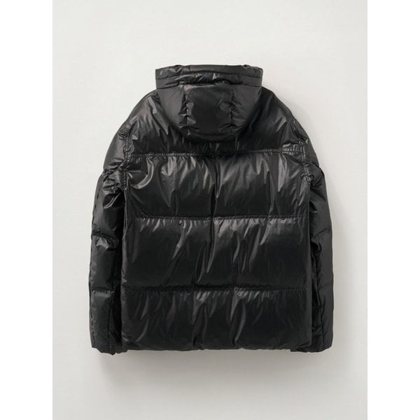 후디드 푸퍼 덕 다운 패딩_블랙