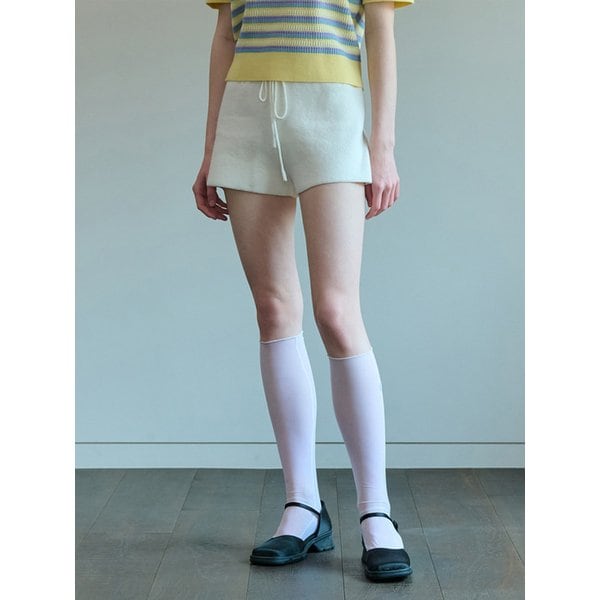 KNIT SHORT PANTS IVORY
