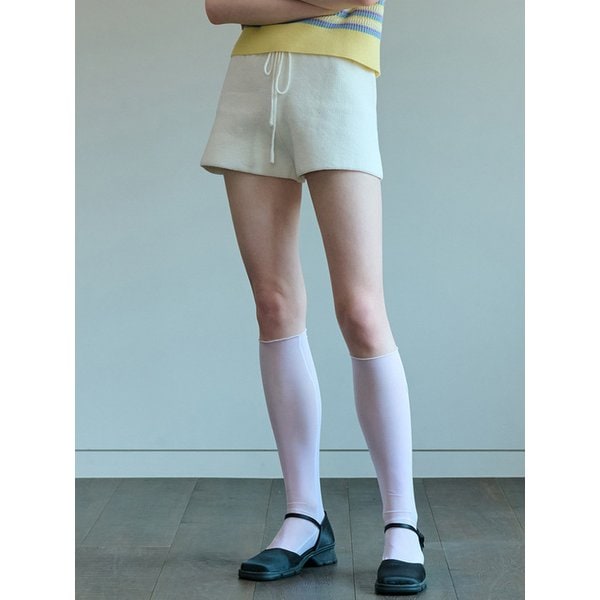 KNIT SHORT PANTS IVORY