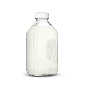 미르 사각 밀폐 갤런 눈금 유리병 1900ml 델몬트 유리병