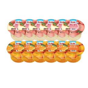 밀감젤리200g x 6 +백도젤리200g x 6
