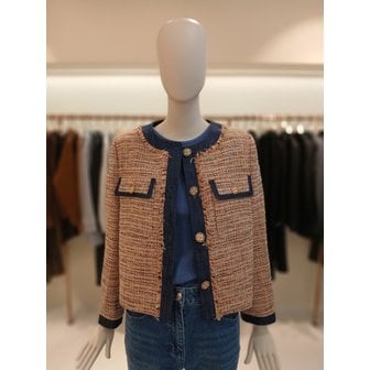 CC콜렉트 [여주점] 씨씨콜렉트 데님배식트위드재킷E243MSF108