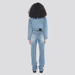 USA HIGH RISE STRAIGHT JEANS LIGHT BLUE