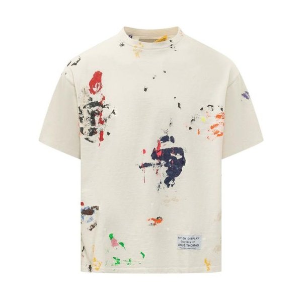 26SS 갤러리 디파트먼트 반팔 티셔츠 TOP009 WASHED CREAM DOM