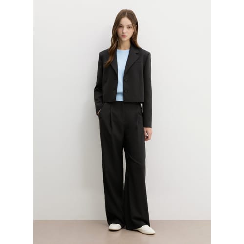 [25 S/S][SET] 정장 크롭 자켓 와이드 팬츠 세트