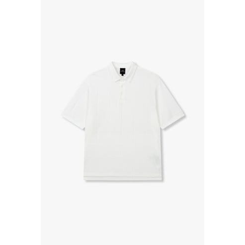 ARMANI EXCHANGE AX남성 빅 스퀘어 패턴 폴로 셔츠 A414331003오프화이트