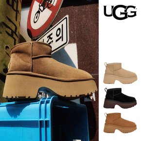 어그 UGG 클래식 울트라 미니 뉴 하이츠 여성 키높이 힐 부츠 미국 직구 백화점FW24