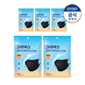 자외선차단 마스크 대형 블랙 5PX5개