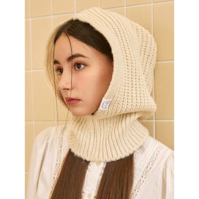 BASIC KNIT IVORY BARACLAVA