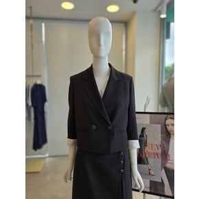 [여주점] [더 아이잗] 여성 스티치 포켓 더블 크롭 재킷 (IS4A0JK182)