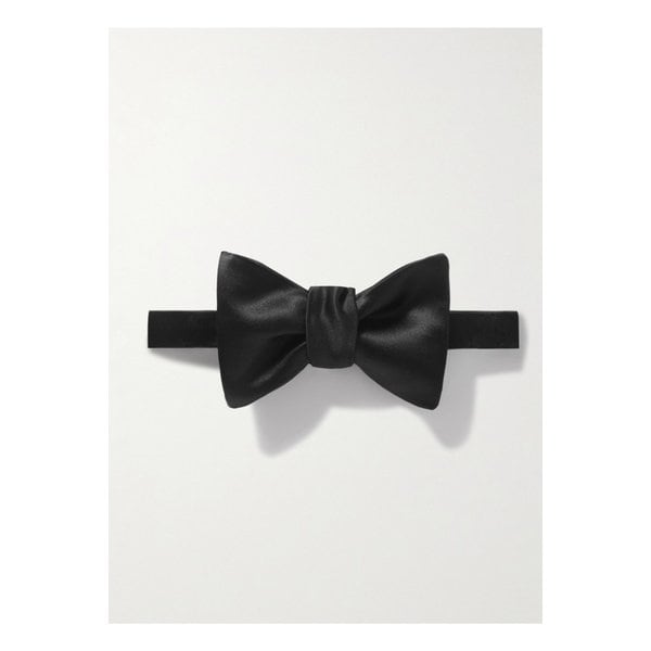 브루넬로쿠치넬리 셀프 타이 듀체스 코튼 실크 블렌드 새틴 보타이 1647597345022404